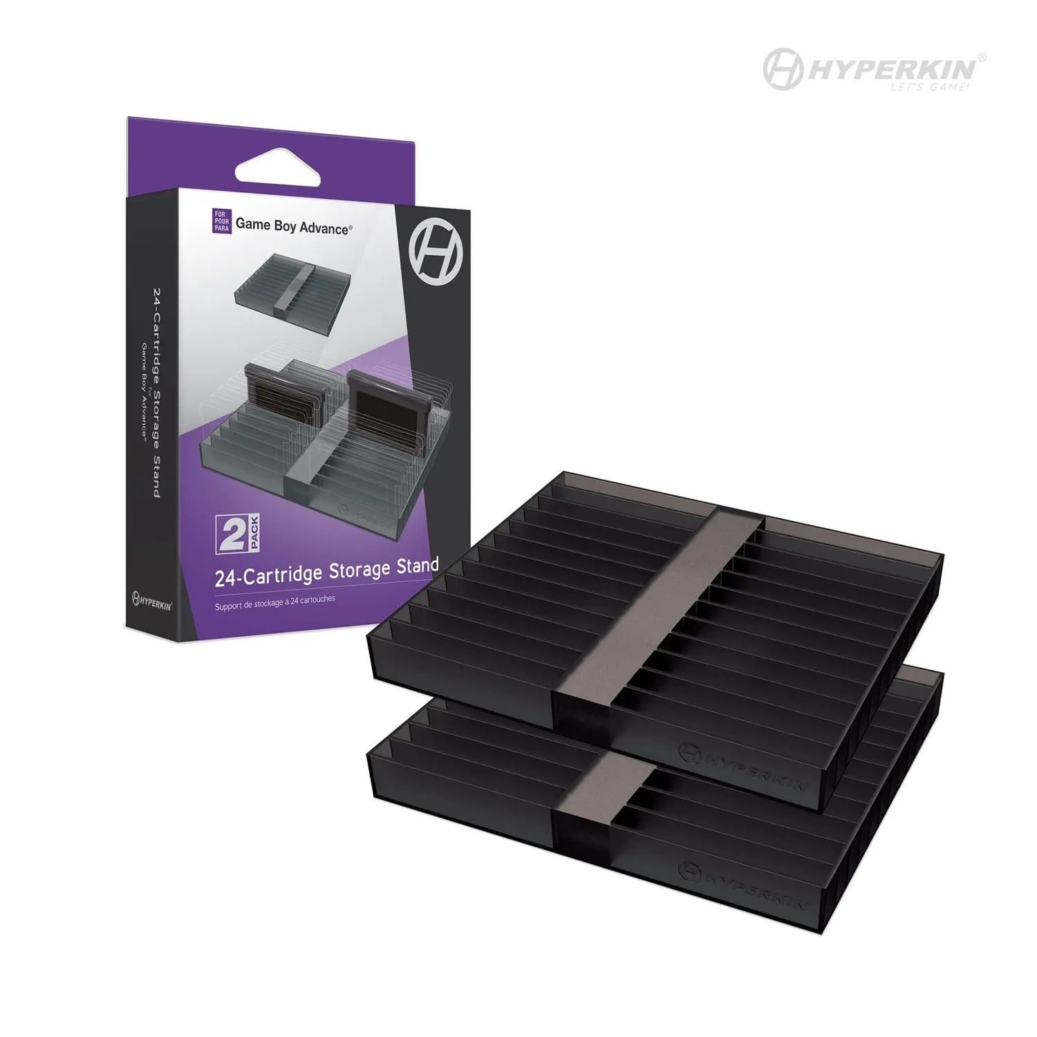 Hyperkin 24-cartridge opbergstandaard 2-pack Game Boy