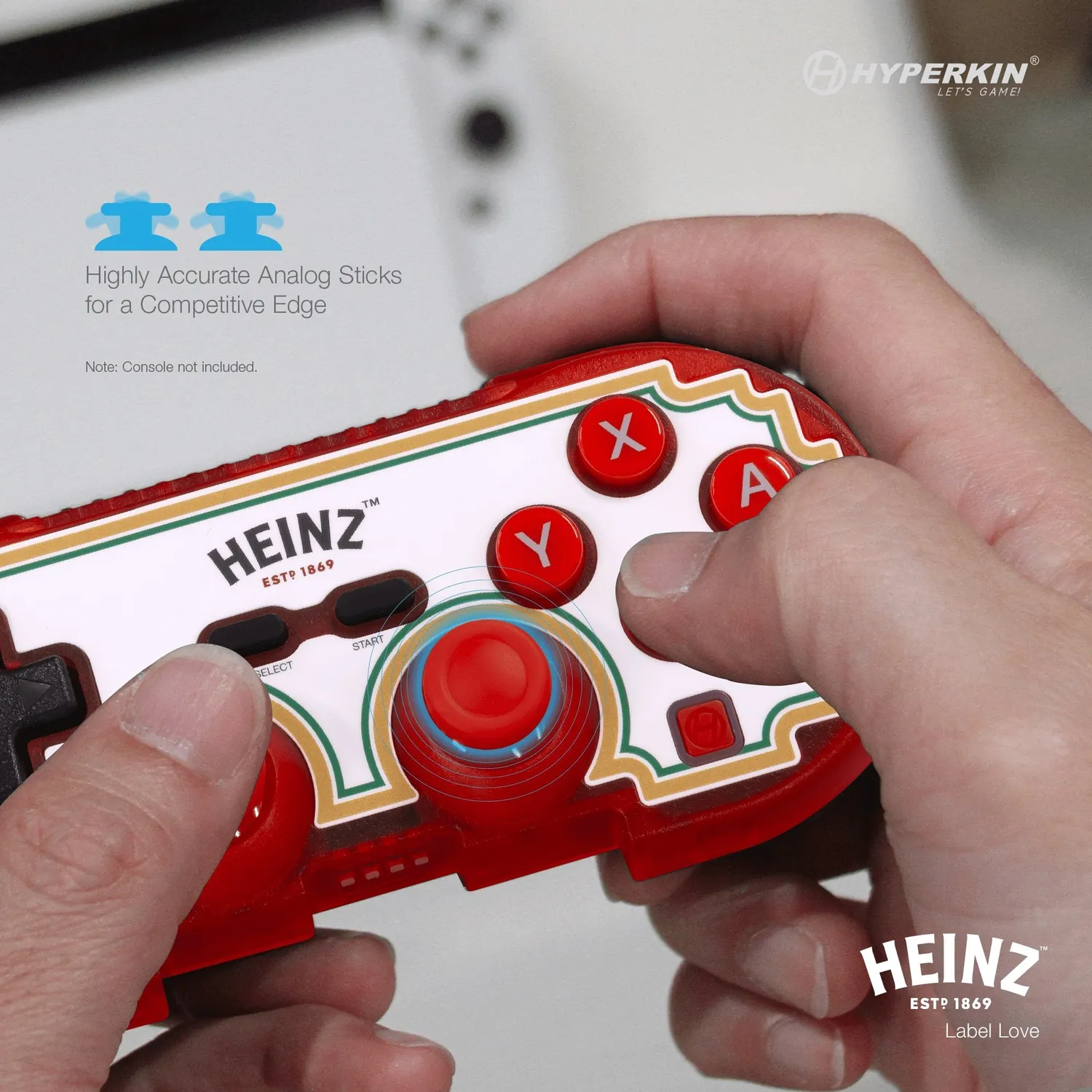 Hyperkin Pixel Art Label Love controller bluetooth Heinz
