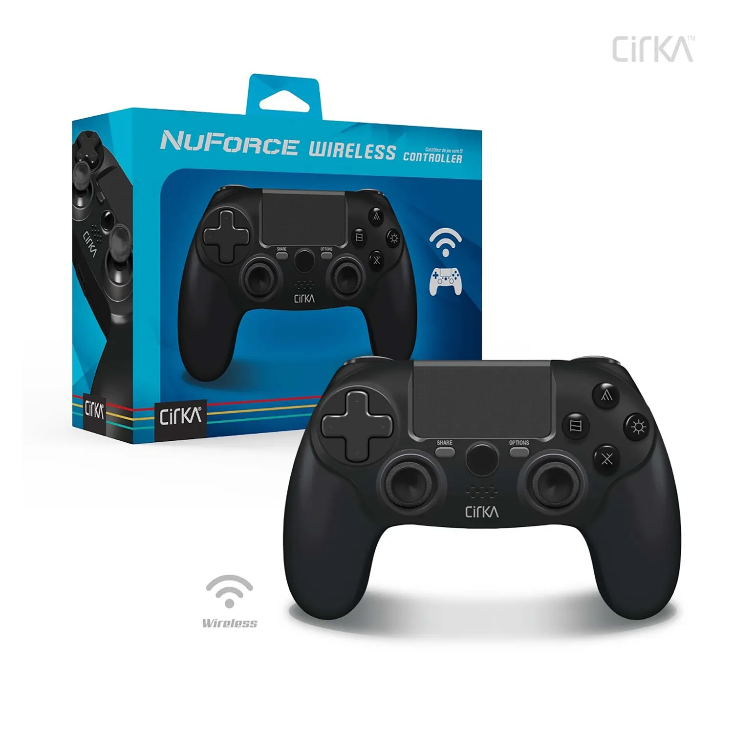 Hyperkin NuForce draadloze controller zwart PS4 PC Mac
