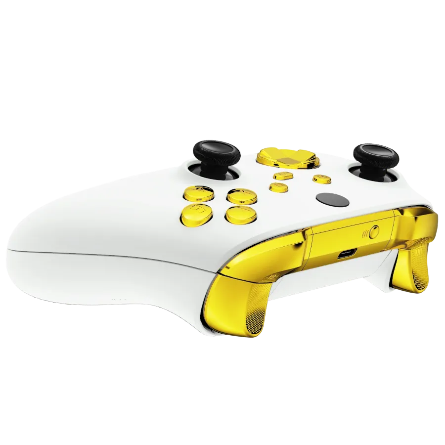 Clever White Gold Xbox controller wit-goud standaard