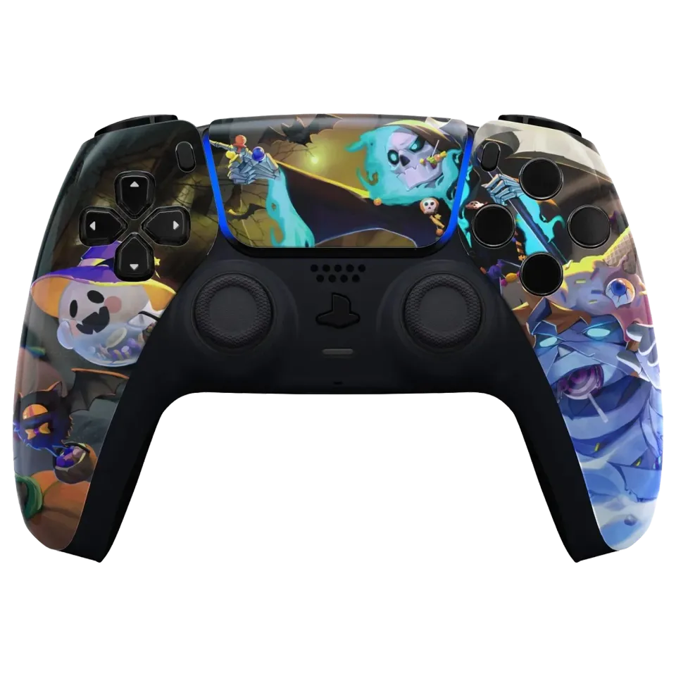 Clever Gaming Halloween Front Shell PS5 oranje-zwart