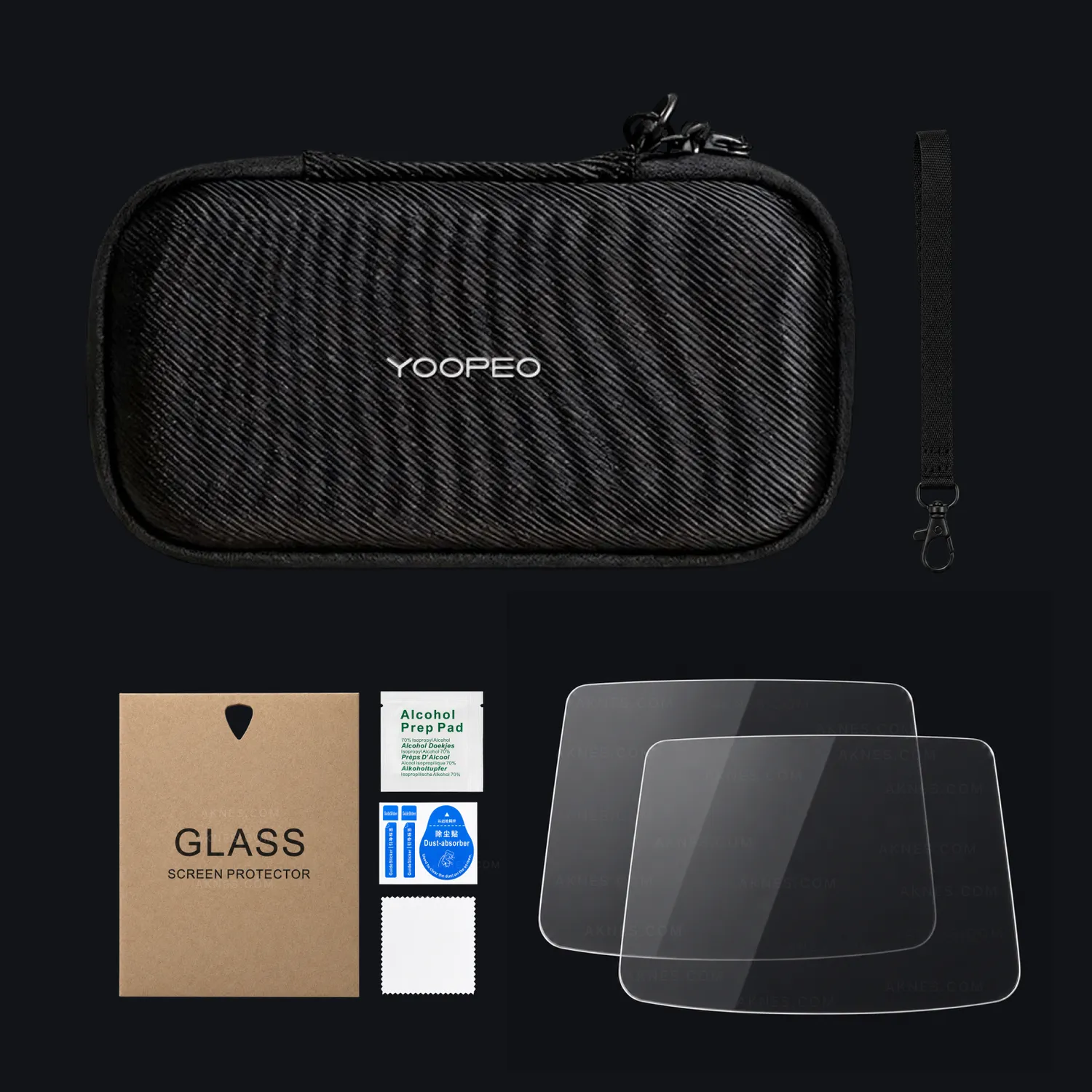 KONKR Pocket Advance beschermset compleet glas hoes tas
