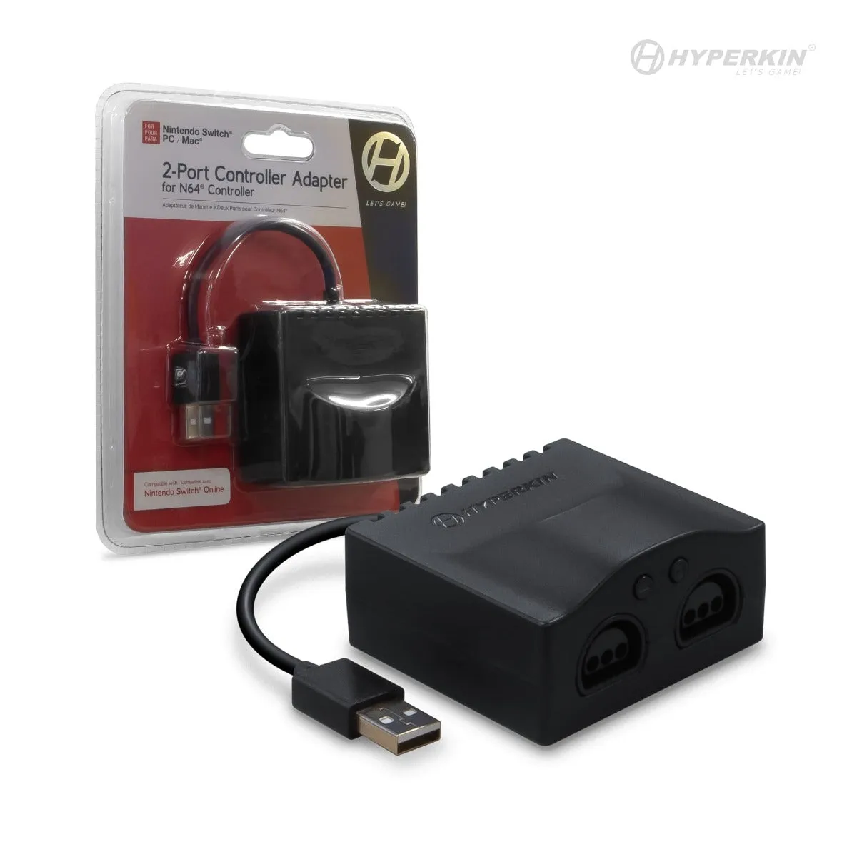 Hyperkin 2-Port controller adapter voor N64 Switch