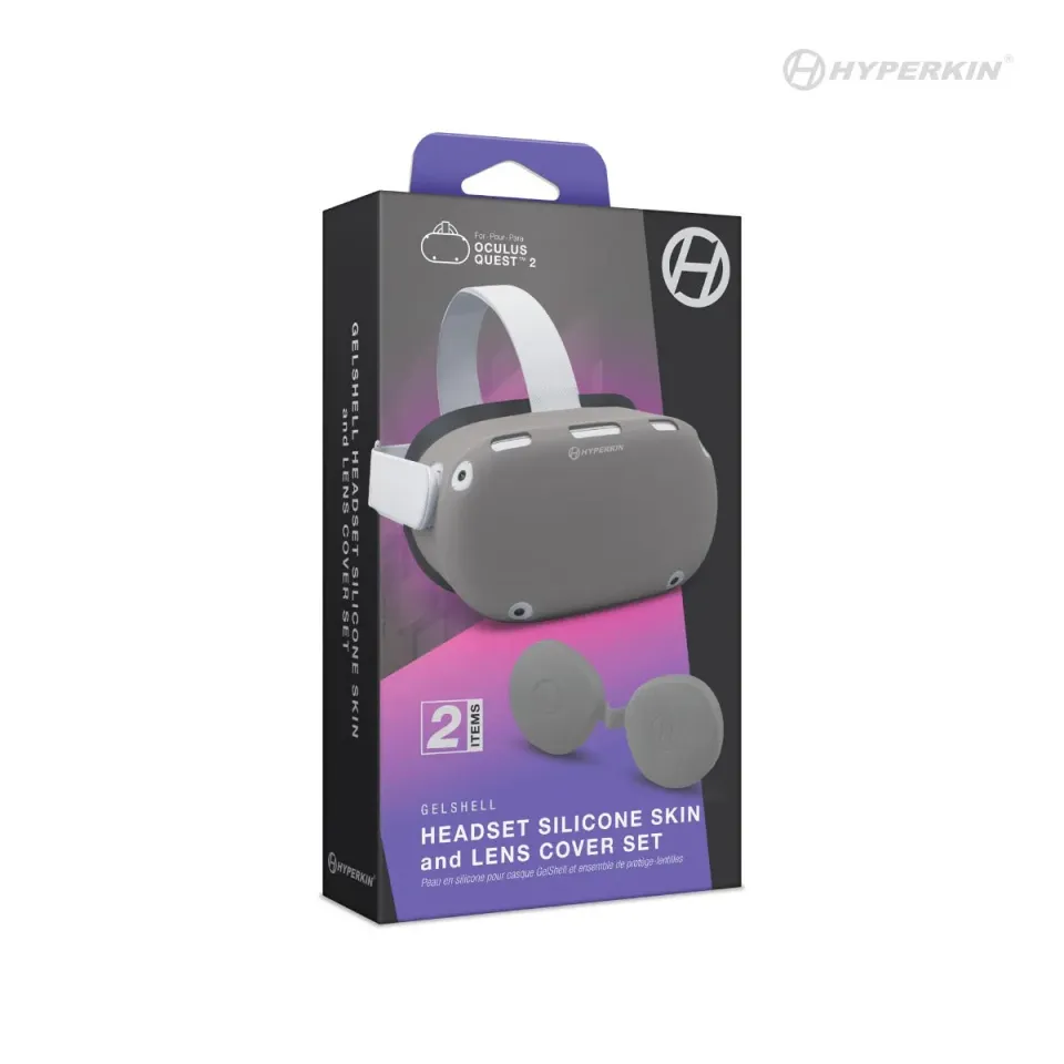 Hyperkin GelShell headset hoes grijs met lenscover krasvast