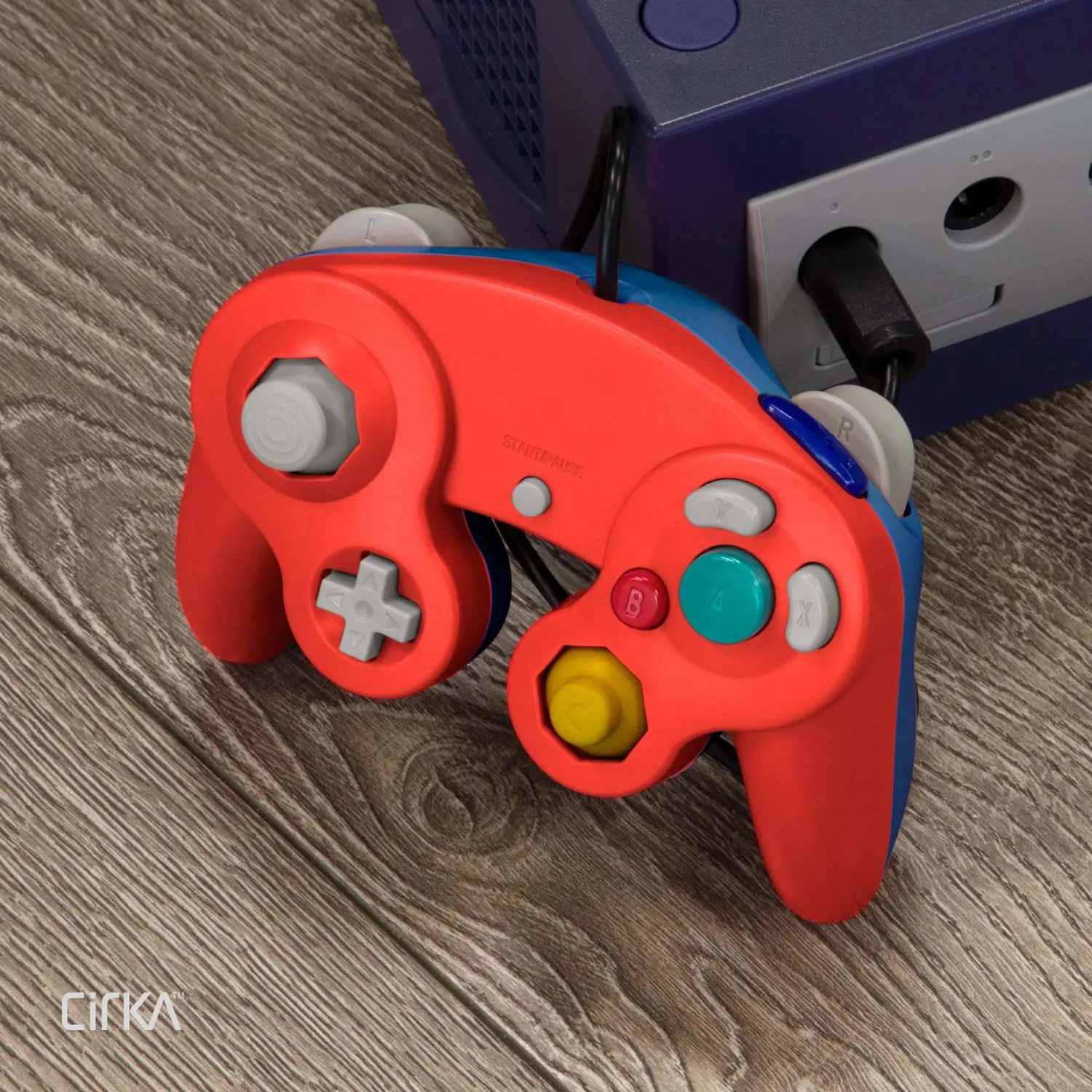 Hyperkin CirKa Wired Controller gamecube rood-blauw