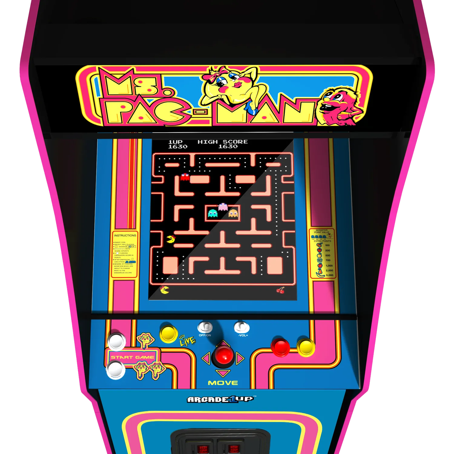 Arcade1Up Ms. Pac-Man Deluxe arcadekast 17 inch 7 games