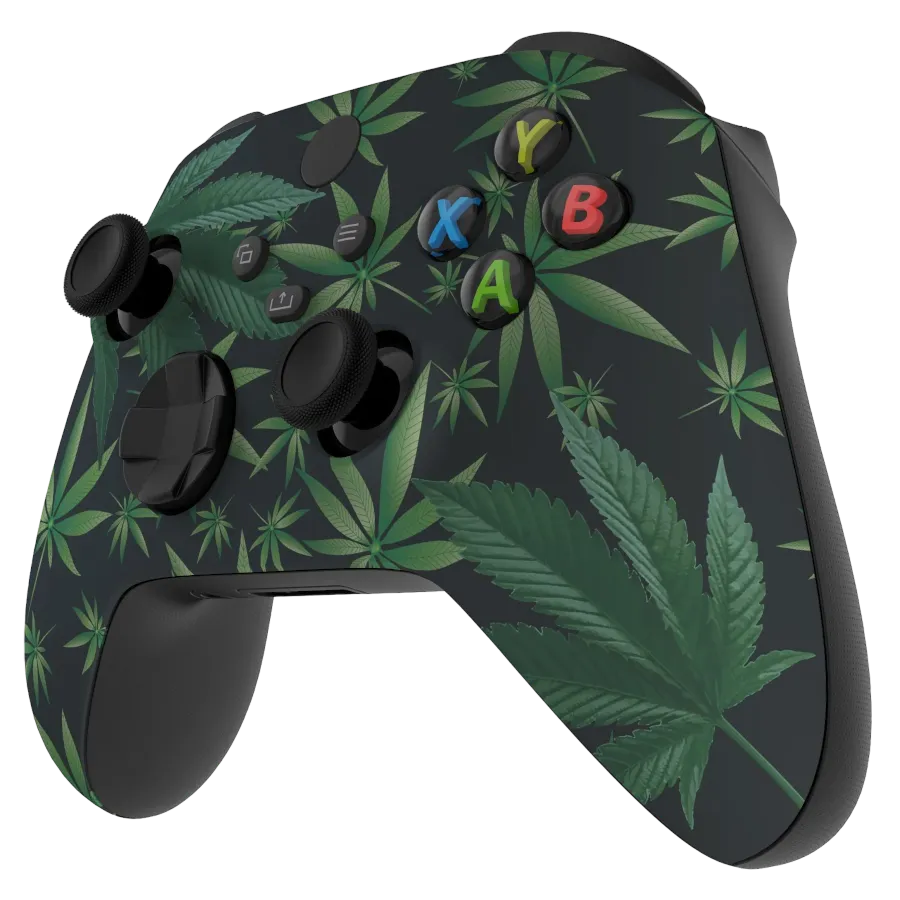 Clever Gaming Weeds Xbox controller groen custom