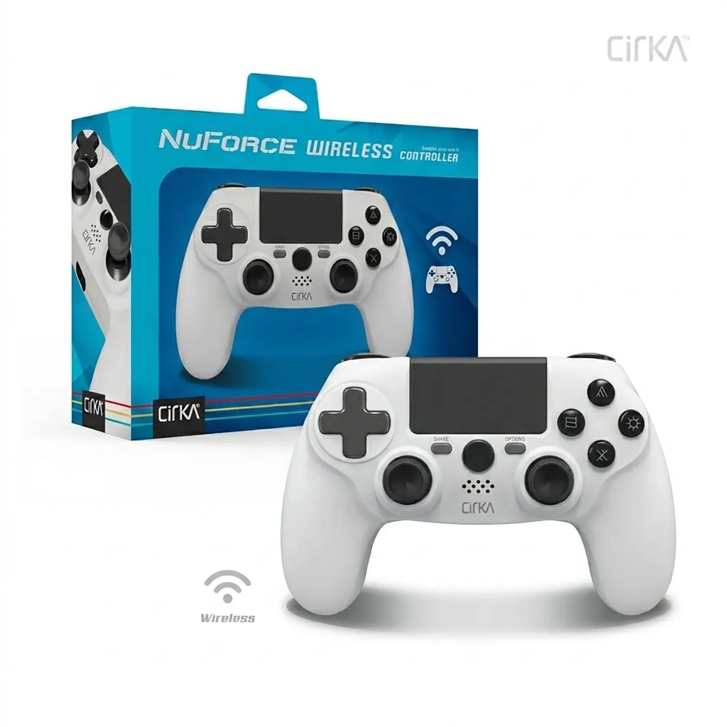 Hyperkin NuForce draadloze controller wit PS4 PC