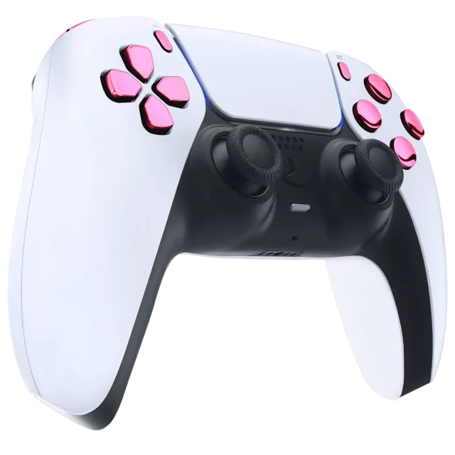 Clever Gaming Chrome Pink Button Kit Glans