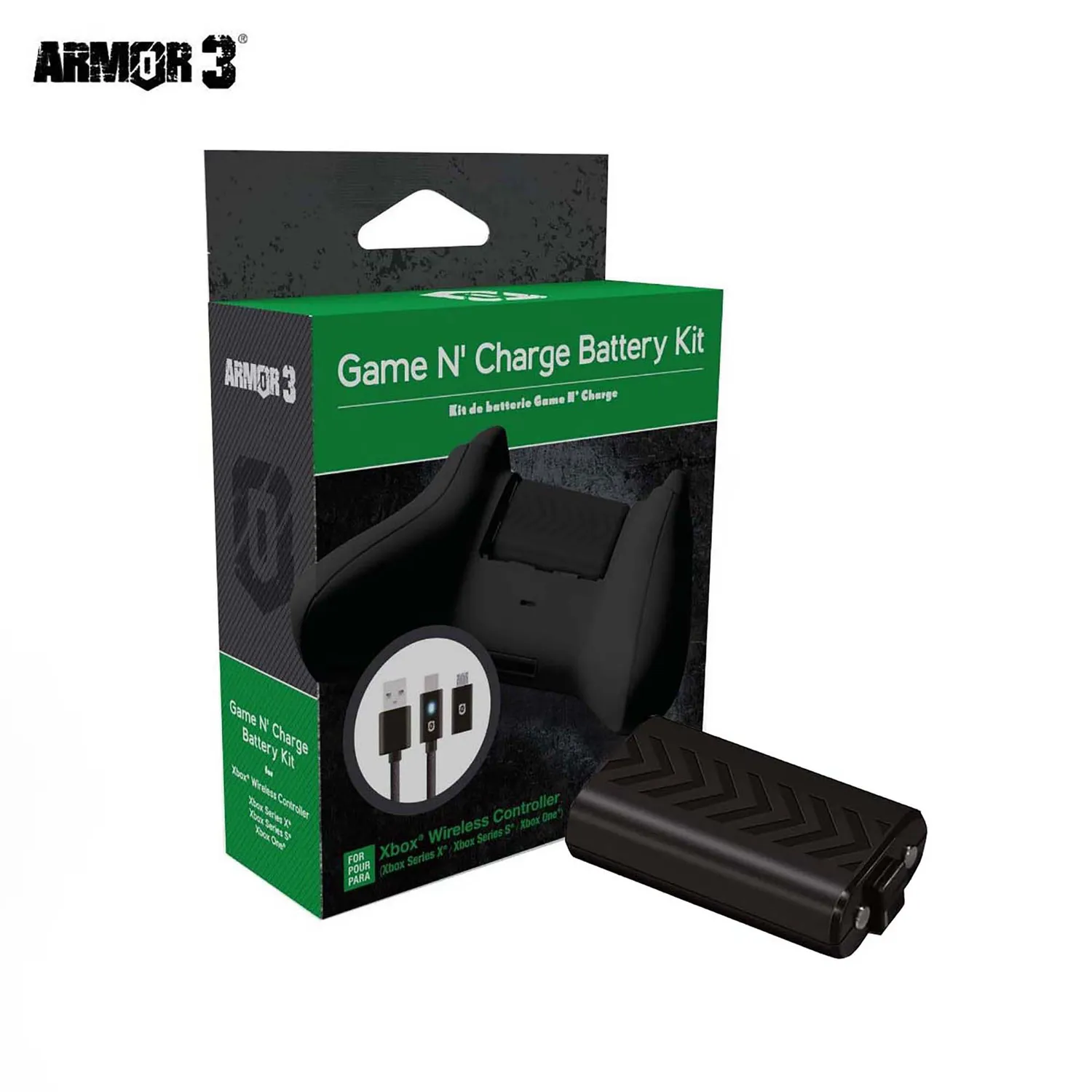 Hyperkin Game N' Charge batterijkit zwart Xbox One Series