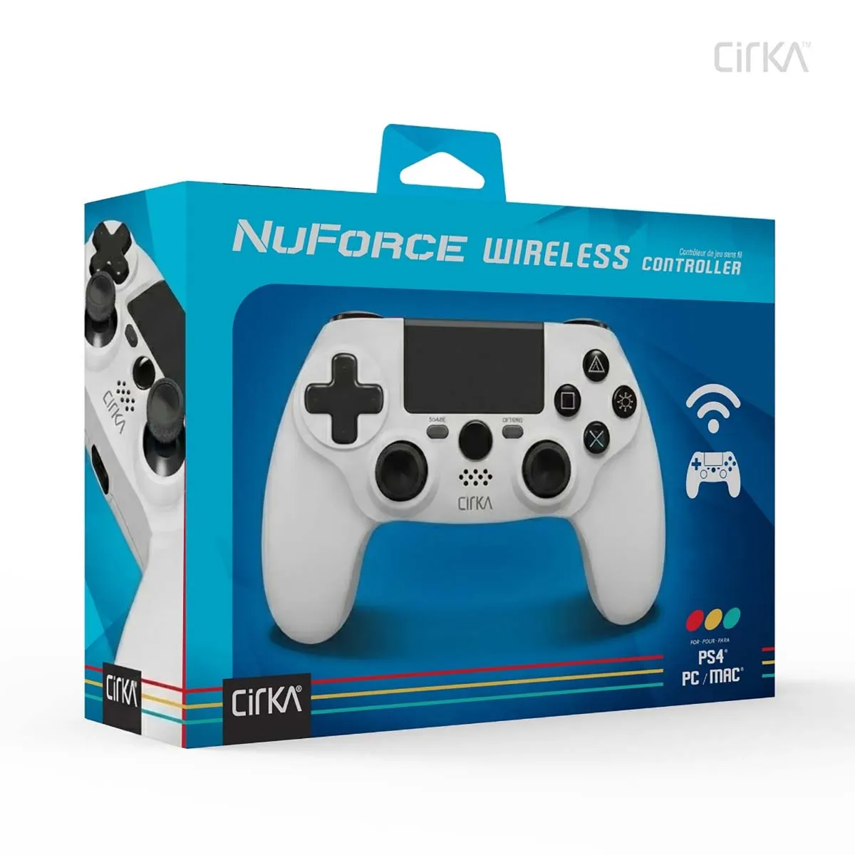 Hyperkin NuForce draadloze controller wit PS4 PC