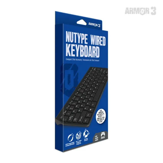 Armor3 NuType bedraad toetsenbord PS4 Switch PC compact