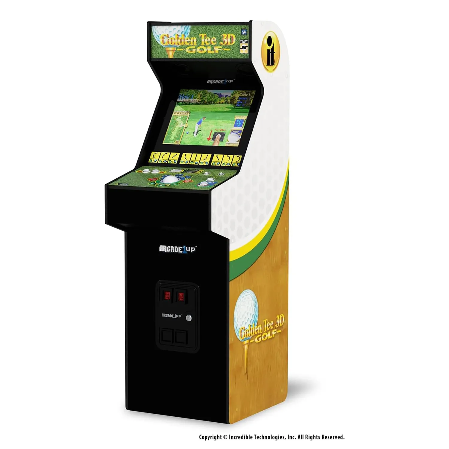 Arcade1Up Golden Tee 3D Deluxe arcadekast 8 games trackball