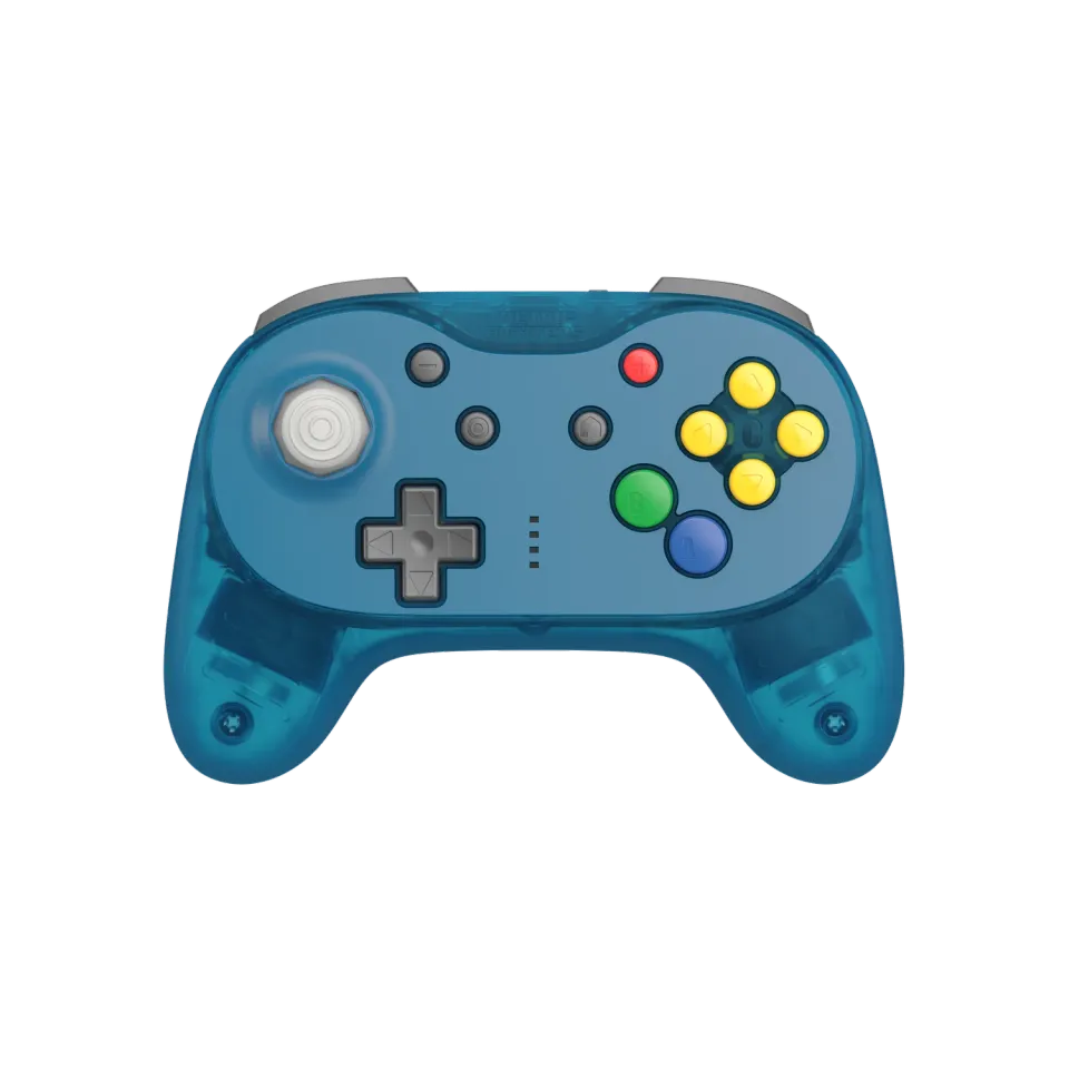 Hyperkin Brawler64 Pro Wireless Controller ice blue N64 hall-effect