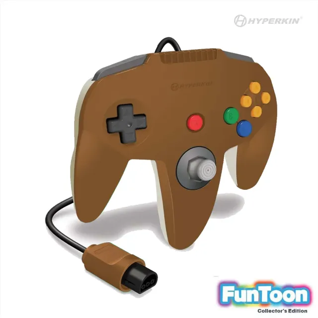 Hyperkin Captain bedrade controller Hero Brown voor N64
