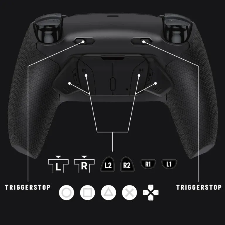Clever PS5 Ultimate Esports controller zwart met TMR sticks