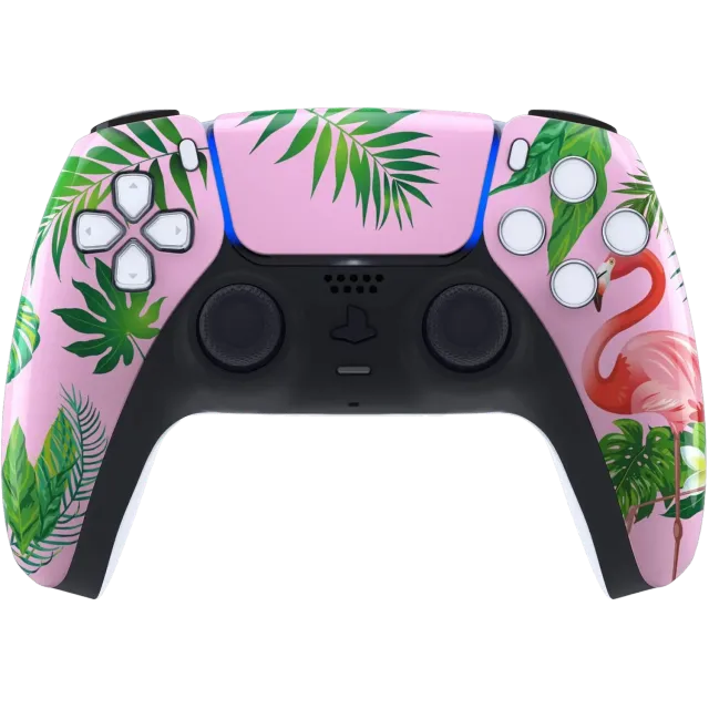 Clever Gaming Flamingo PS5 controller flamingo design