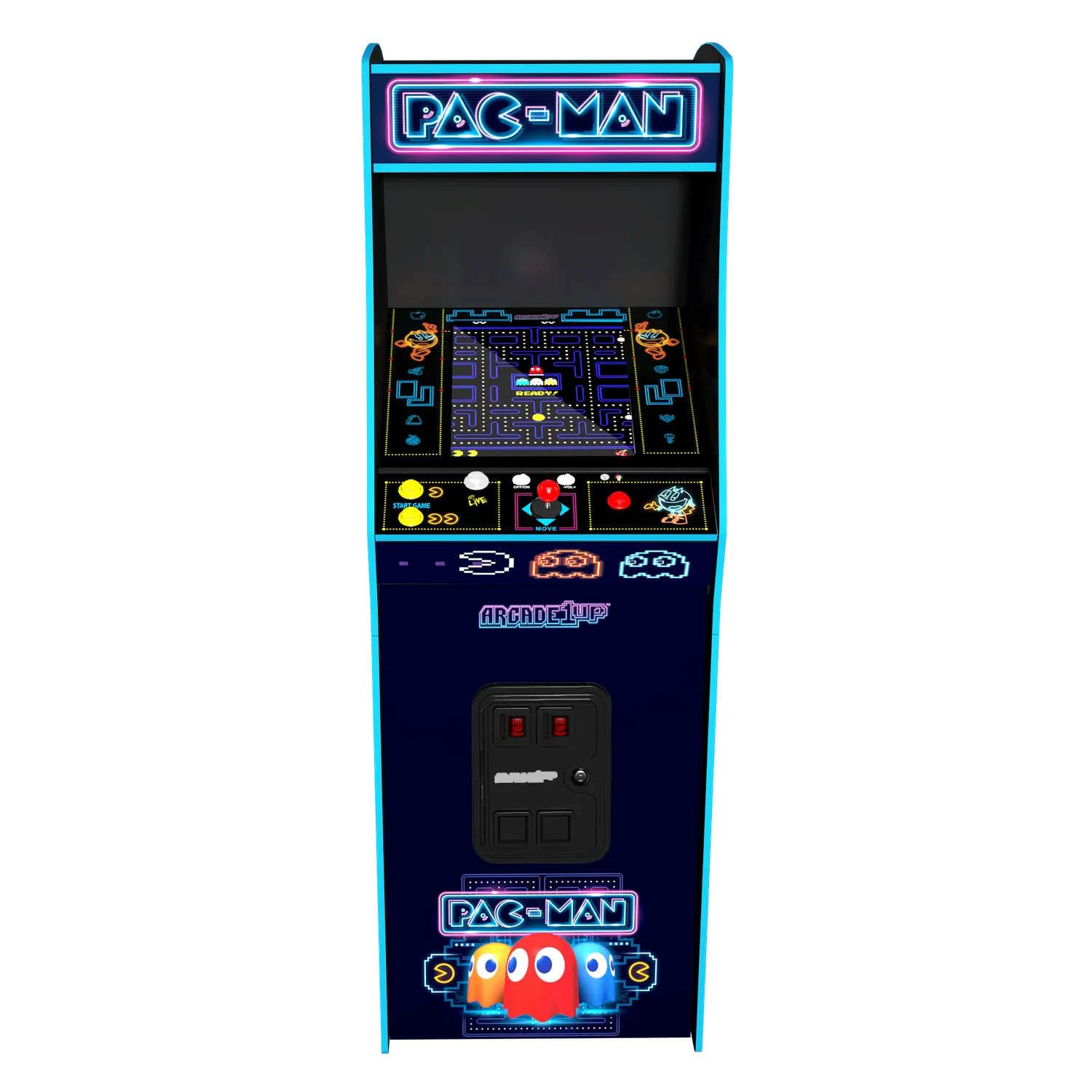 Arcade1Up Pac-Man Neon Deluxe arcadekast 17 inch 7 games
