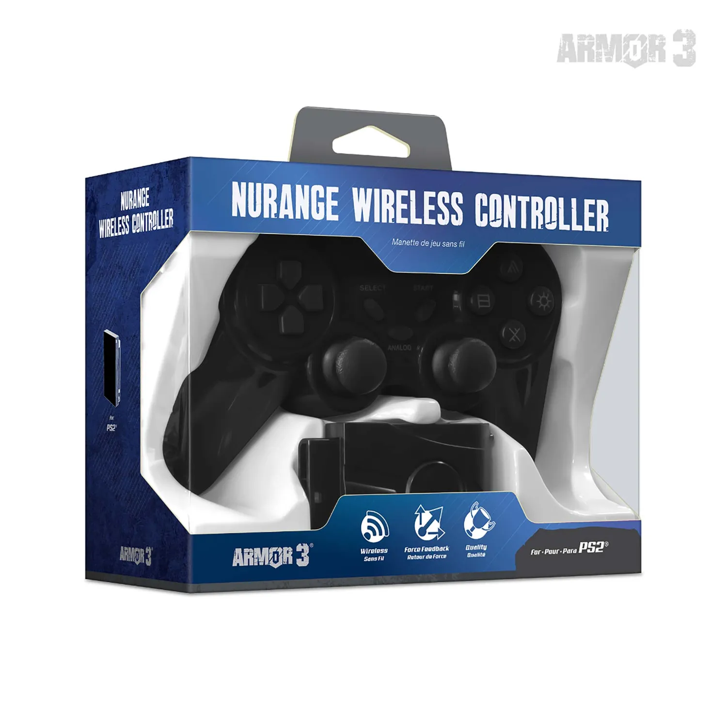 Hyperkin NuRange Wireless Game Controller PS2 draadloos zwart