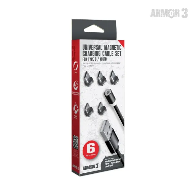 Hyperkin Universal Magnetic oplaadkabel 6 stuks magnetisch