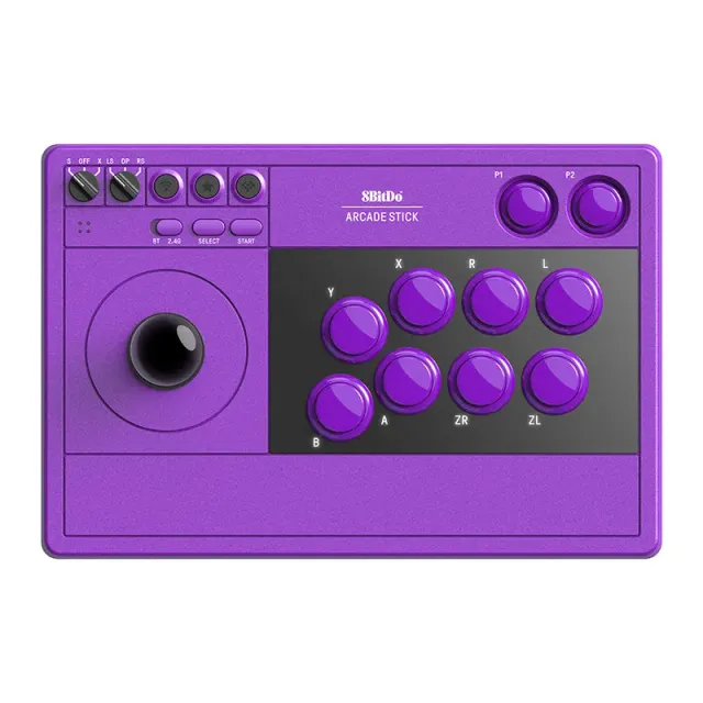 8BitDo Arcade Stick vechtstick controller paars draadloos