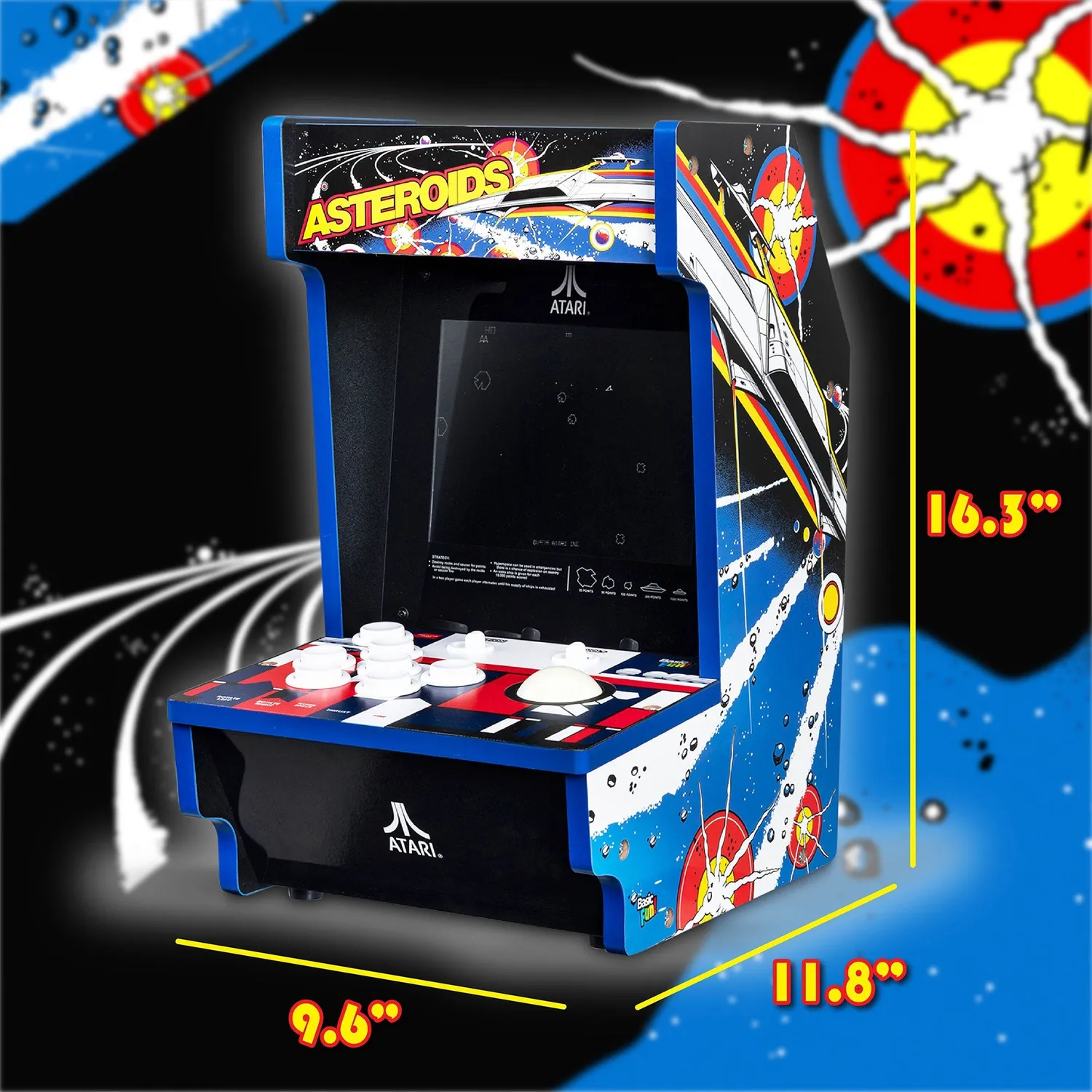 Arcade1Up Asteroids Counter arcadekast 8 inch 5 games