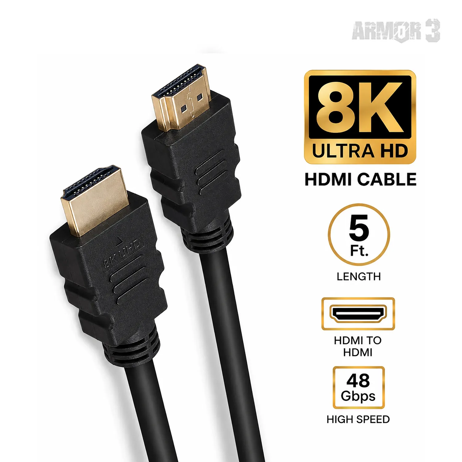 Hyperkin Universal HD 2.1 HDMI kabel 1,5 m high-speed