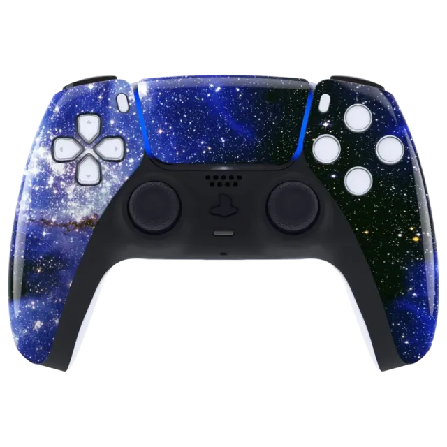 Clever Gaming Cosmic Nebula front shell PS5