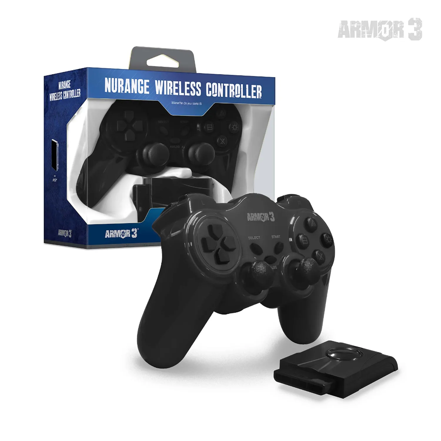 Hyperkin NuRange Wireless Game Controller PS2 draadloos zwart
