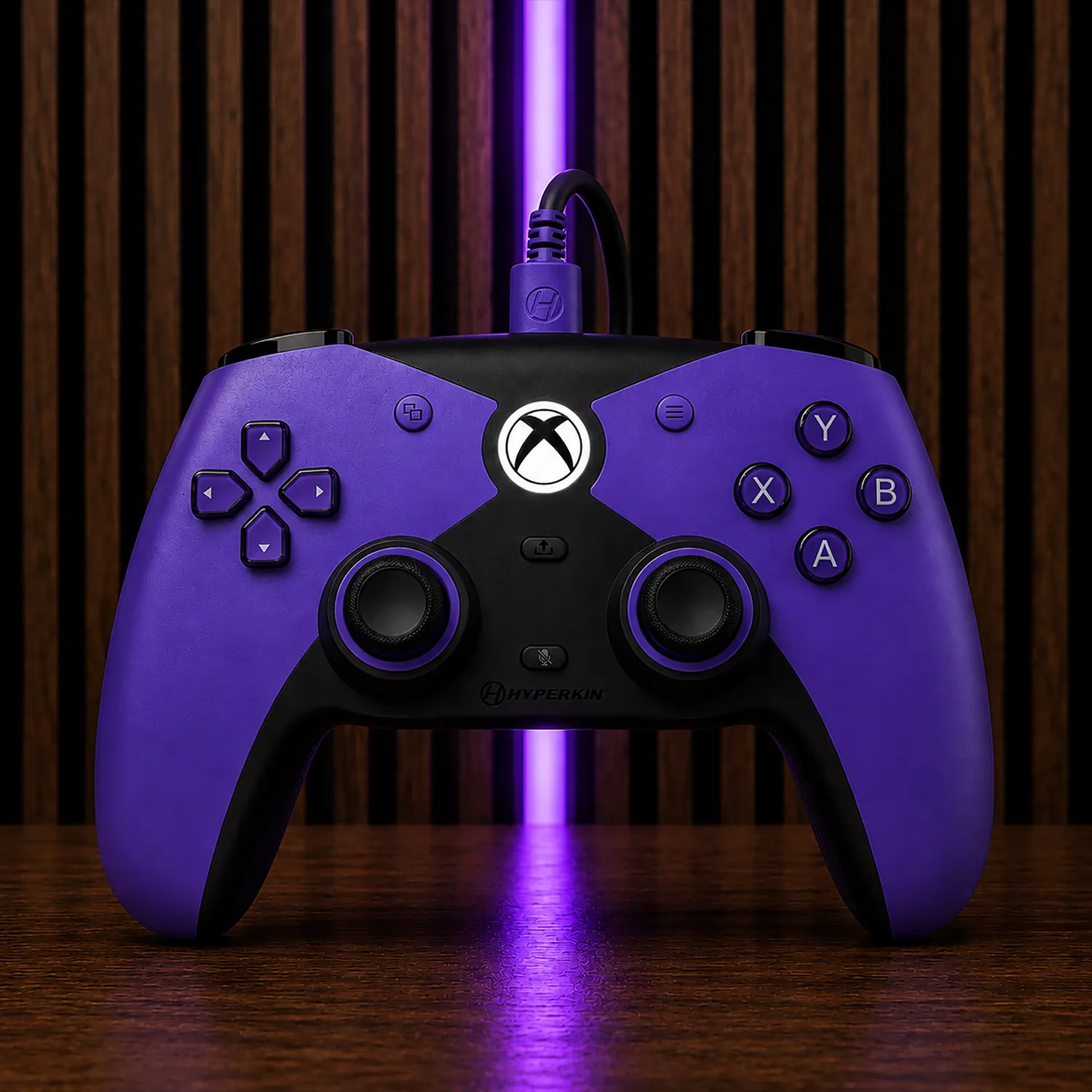 Hyperkin The Competitor bedrade controller paars Xbox