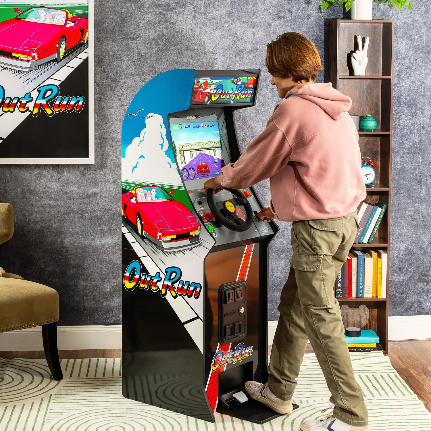 Arcade1Up Deluxe OutRun Arcadekast Met Stuur Full-Size