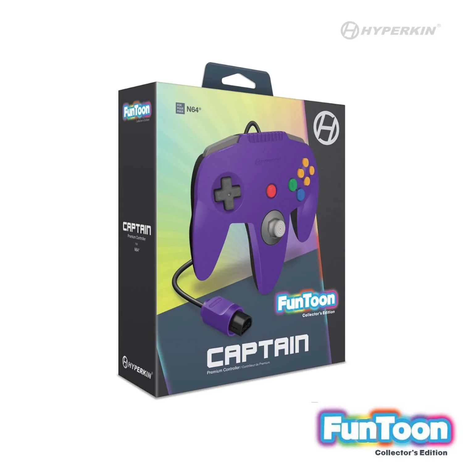 Hyperkin Captain Controller controller Rival Purple N64