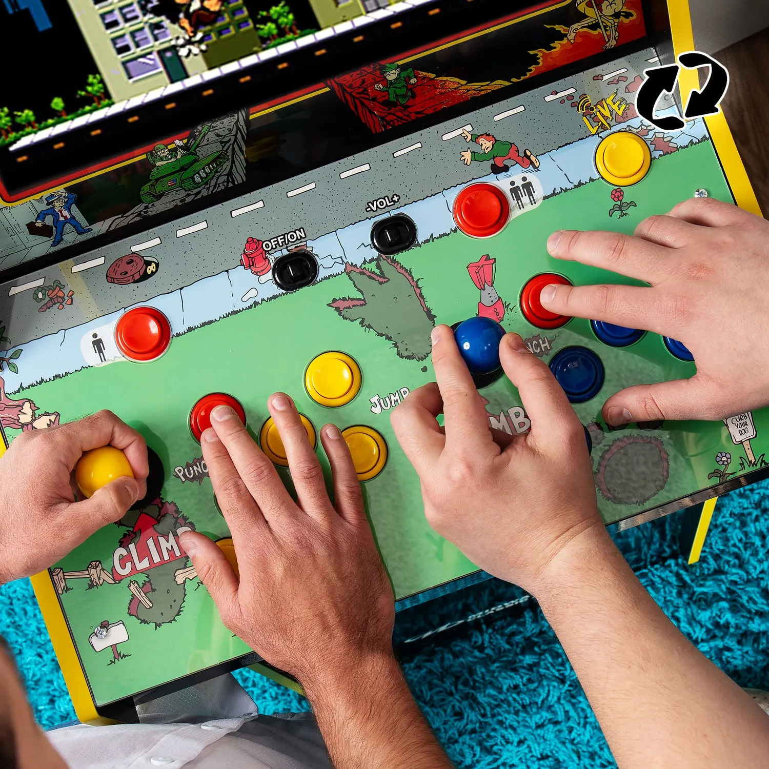 Arcade1Up Joust Rampage Deluxe arcadekast 14 games wifi