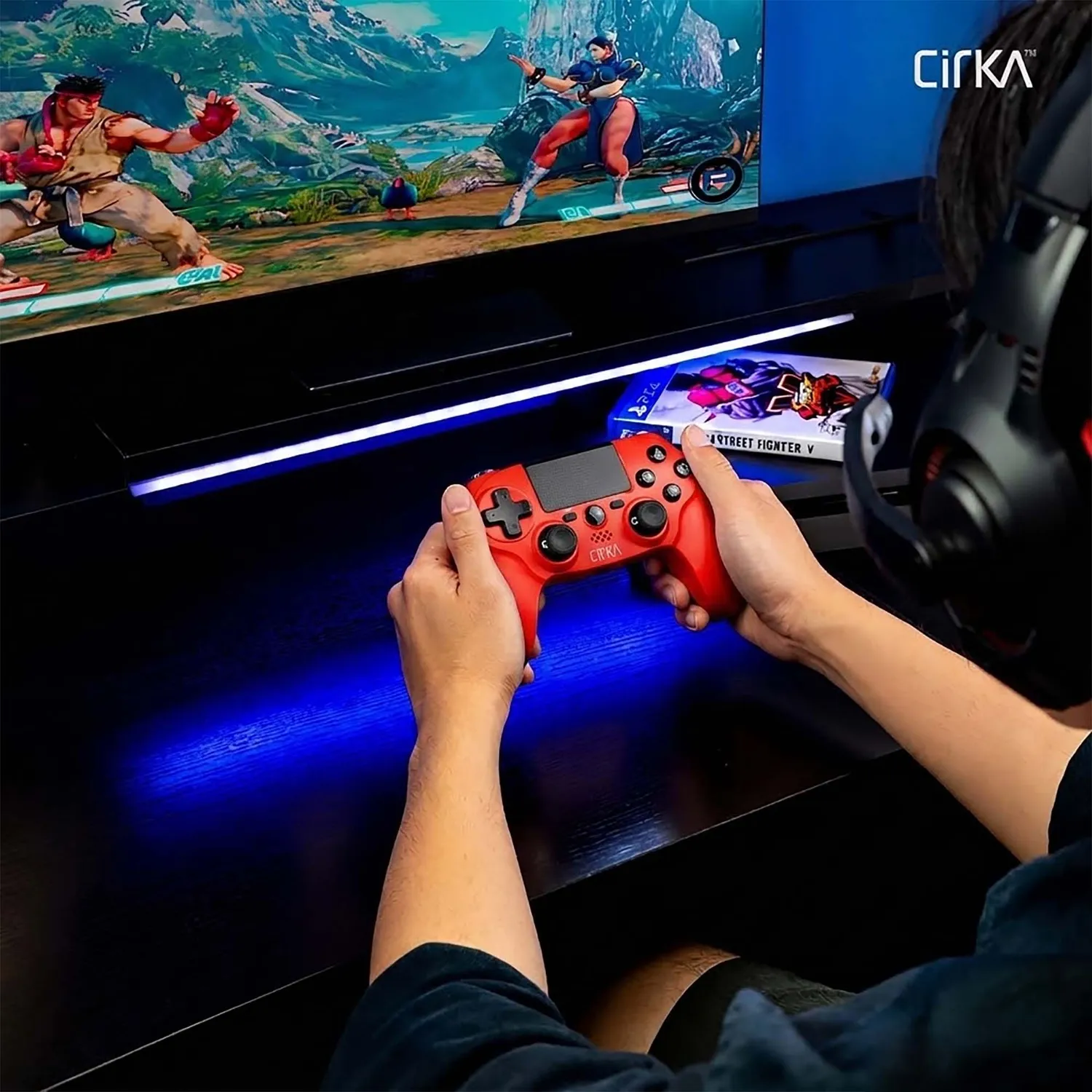 Hyperkin NuForce draadloze controller rood PS4 pc