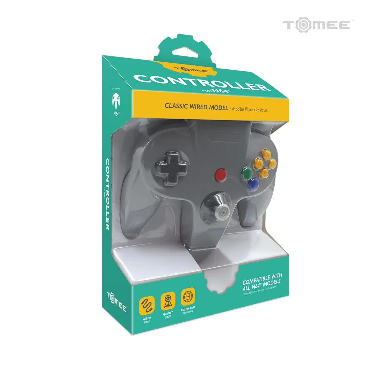 Hyperkin Wired N64 Controller bedraad grijs