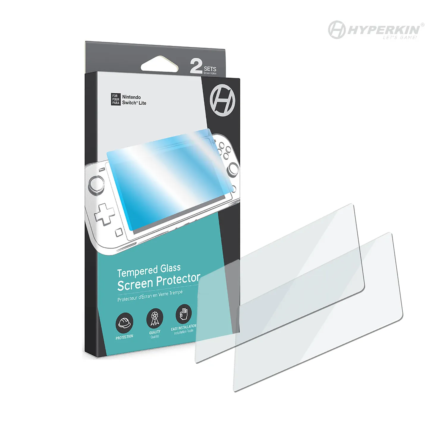 Hyperkin Tempered Glass screenprotector Switch Lite 2 stuks