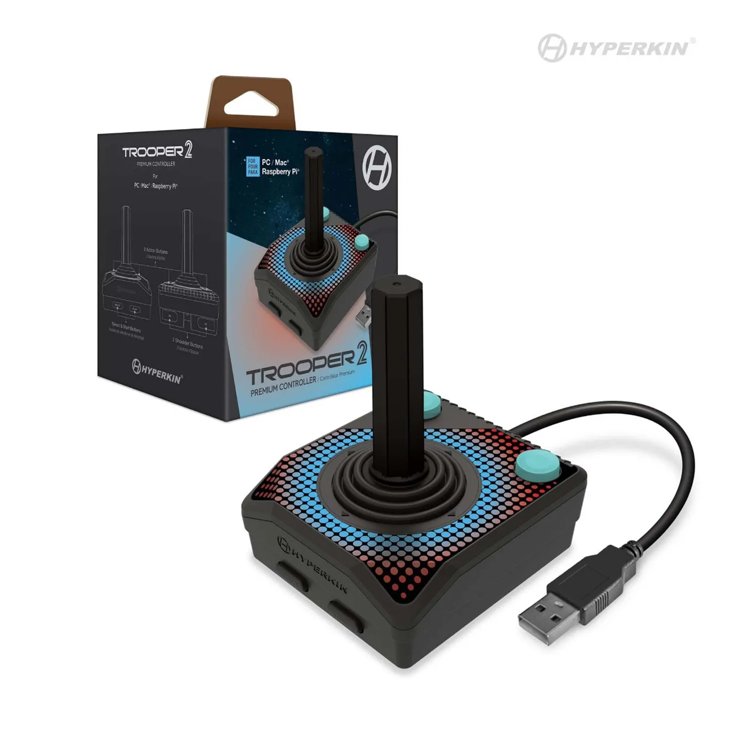 Hyperkin Trooper 2 gamepad USB retro 6-knops