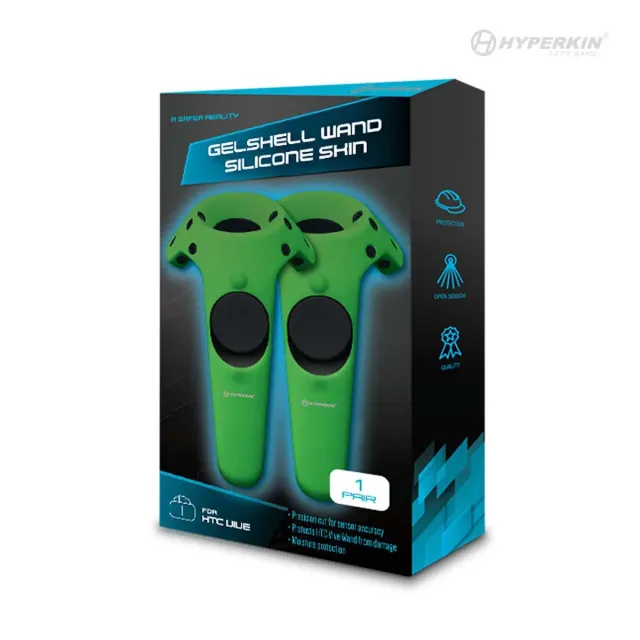 Hyperkin GelShell Wand silicone hoes groen 2-pack Vive
