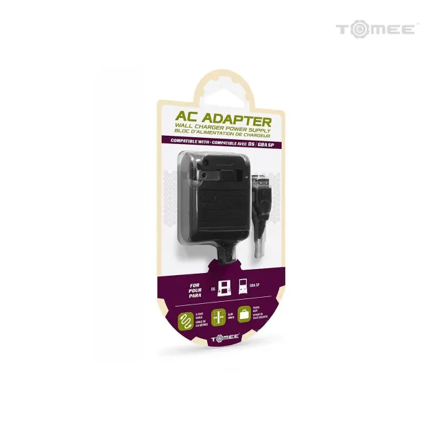 Tomee AC Adapter DS / GBA SP oplader zwart