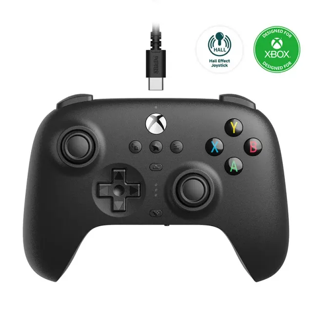 8BitDo Ultimate Wired Controller Xbox controller zwart Hall Effect