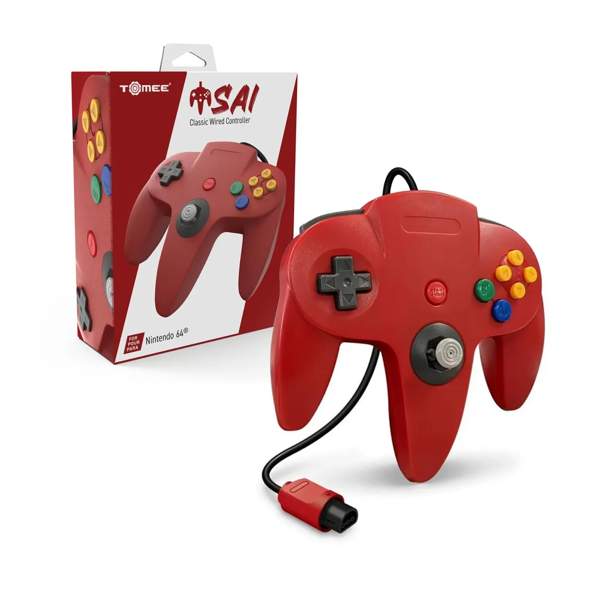 Hyperkin Wired N64 Controller rood bedraad