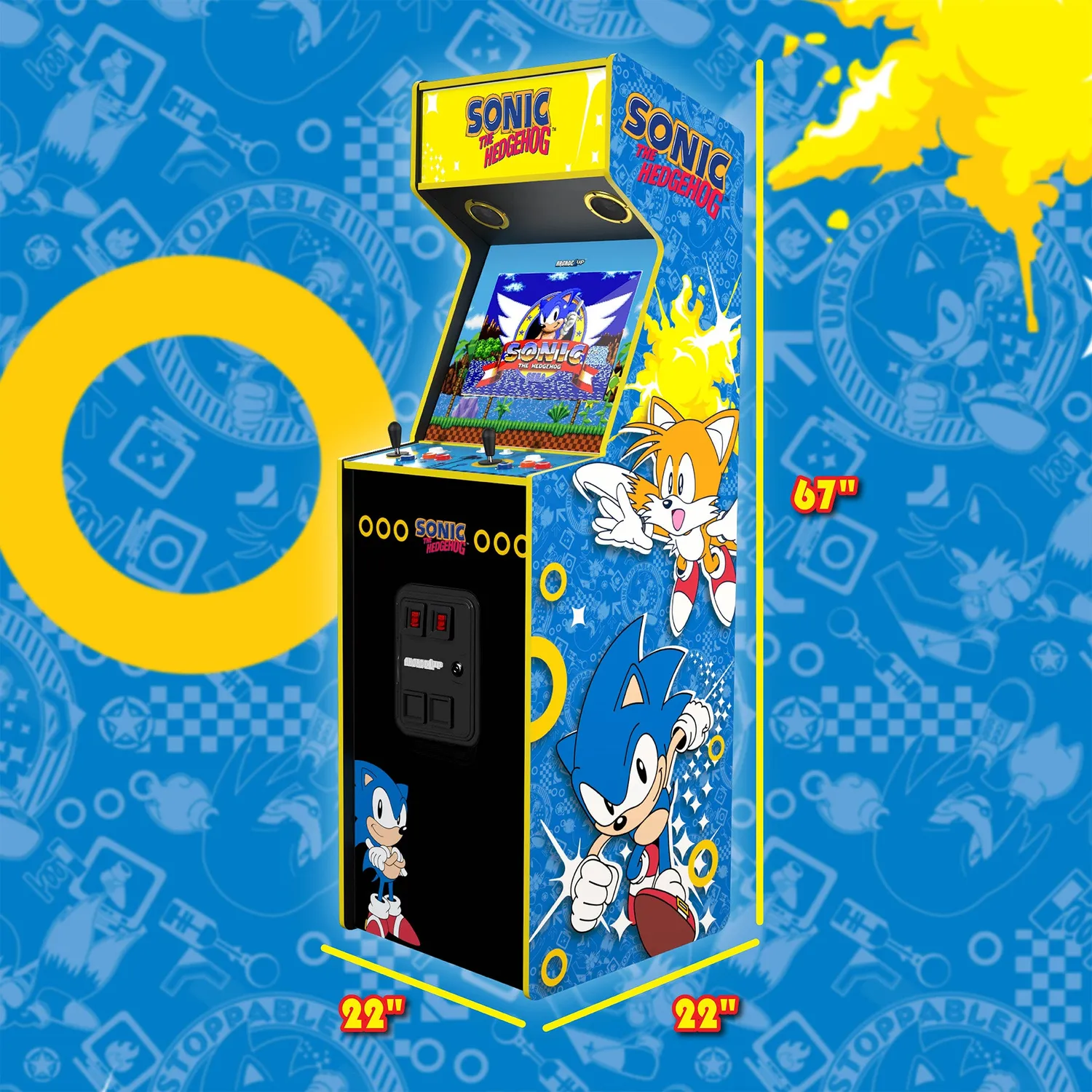 Arcade1Up Sonic Supreme Series arcadekast 19 inch 4 games