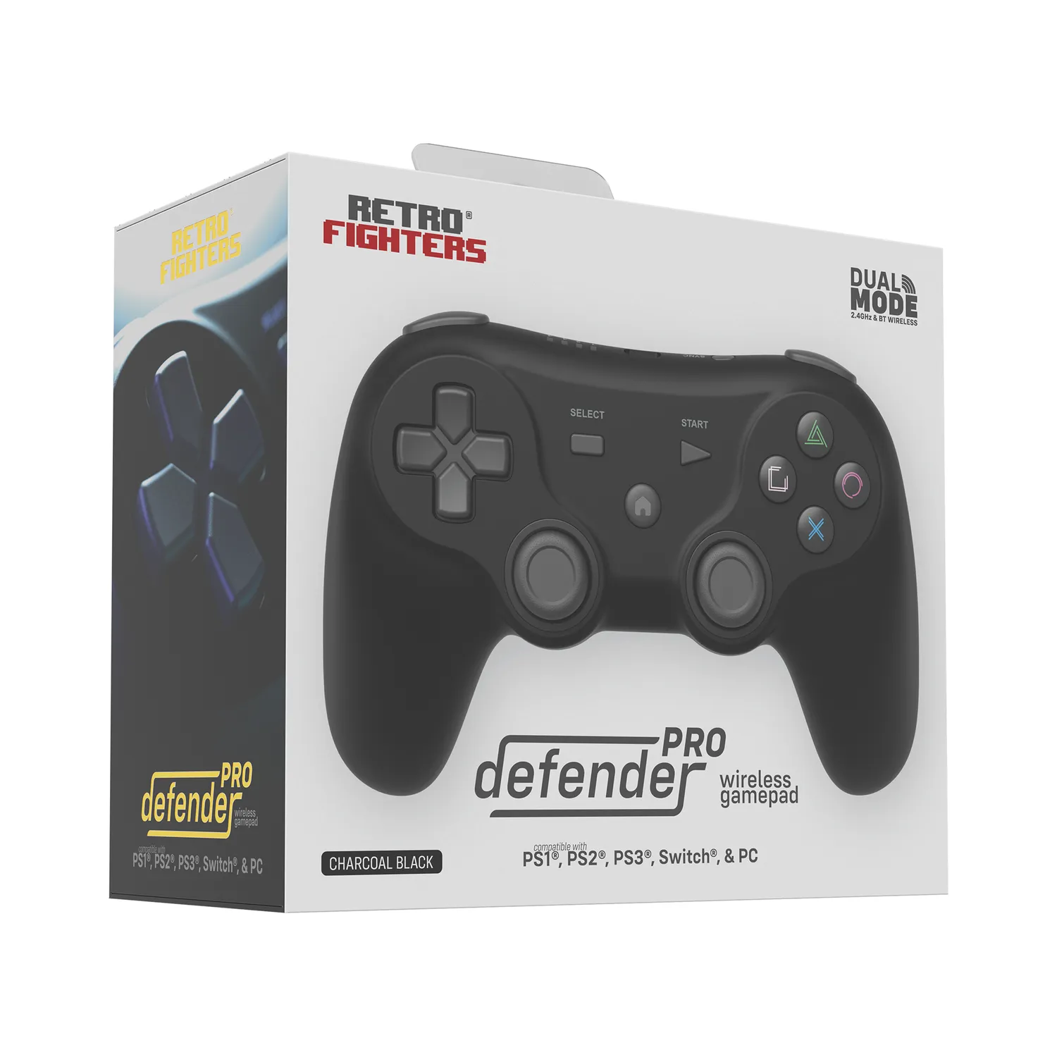 Hyperkin Defender Pro draadloze controller zwart retro