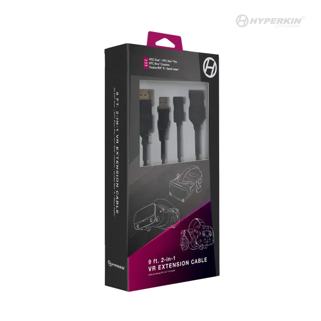 Hyperkin 2 in 1 VR verlengkabel 9 ft DisplayPort USB