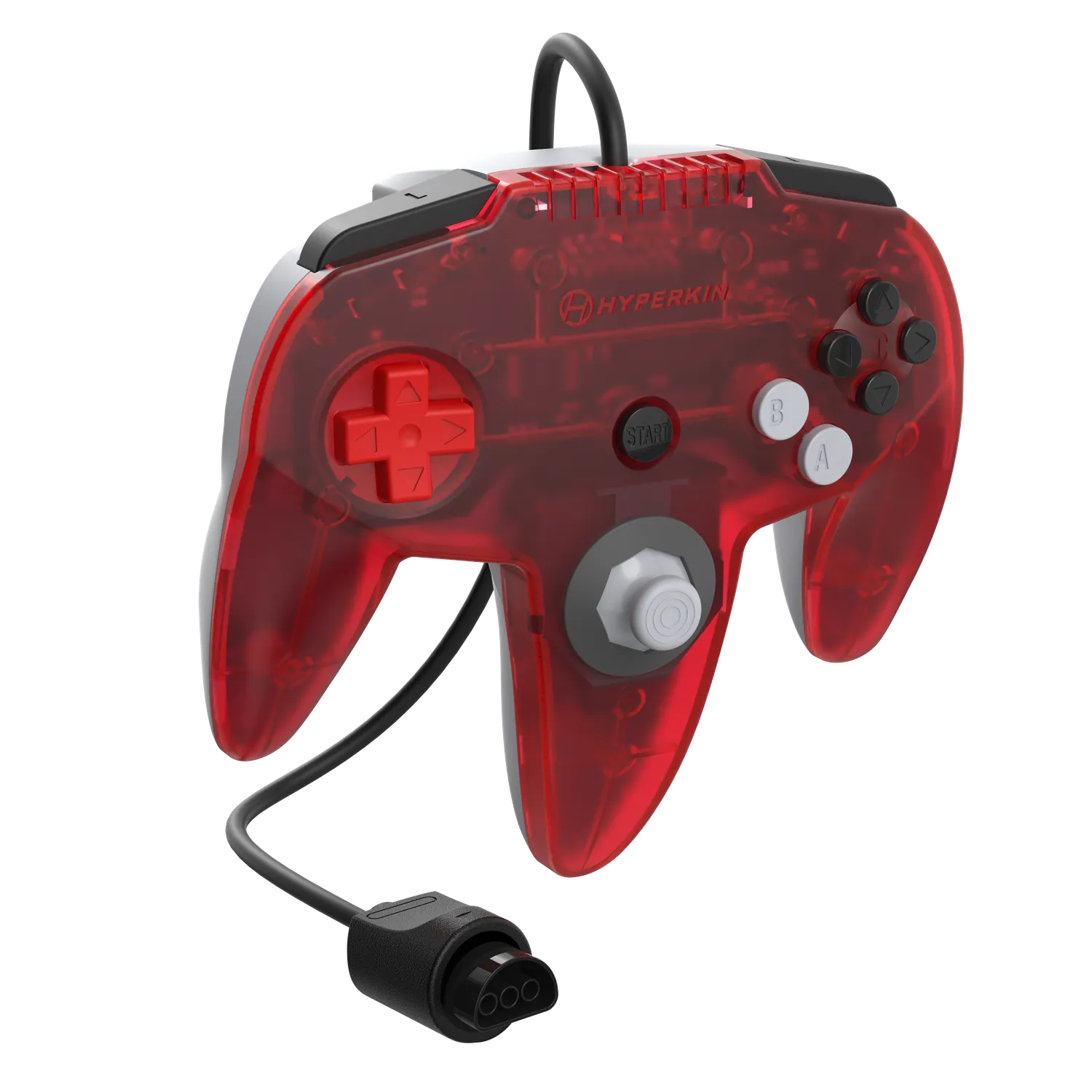 Hyperkin Captain+ M64 controller Ruby N64 bedraad