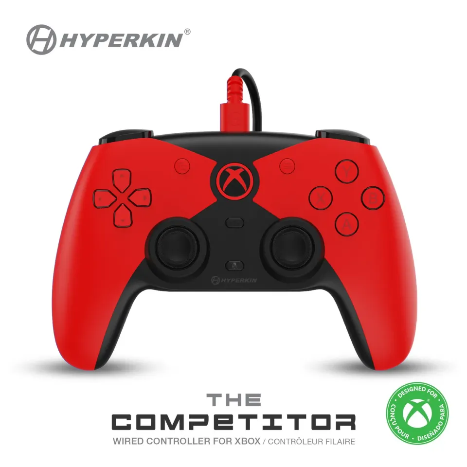 Hyperkin Competitor Xbox-controller bedraad rood