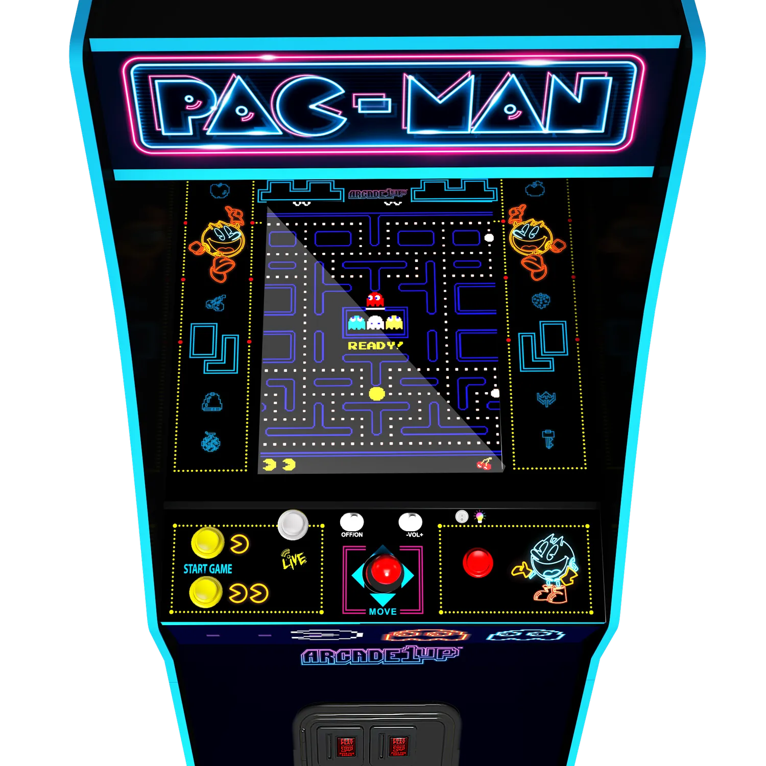Arcade1Up Pac-Man Neon Deluxe arcadekast 17 inch 7 games