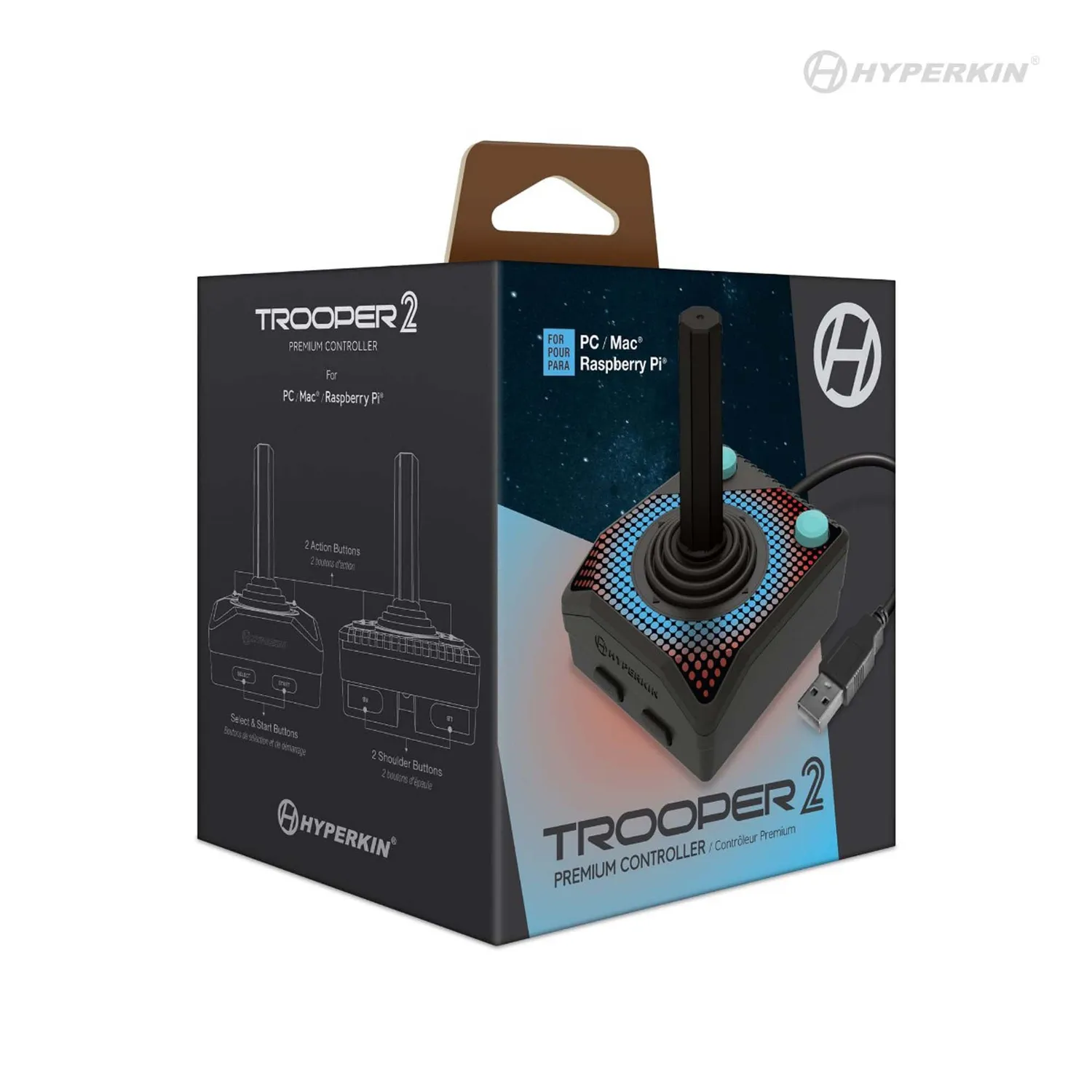 Hyperkin Trooper 2 gamepad USB retro 6-knops