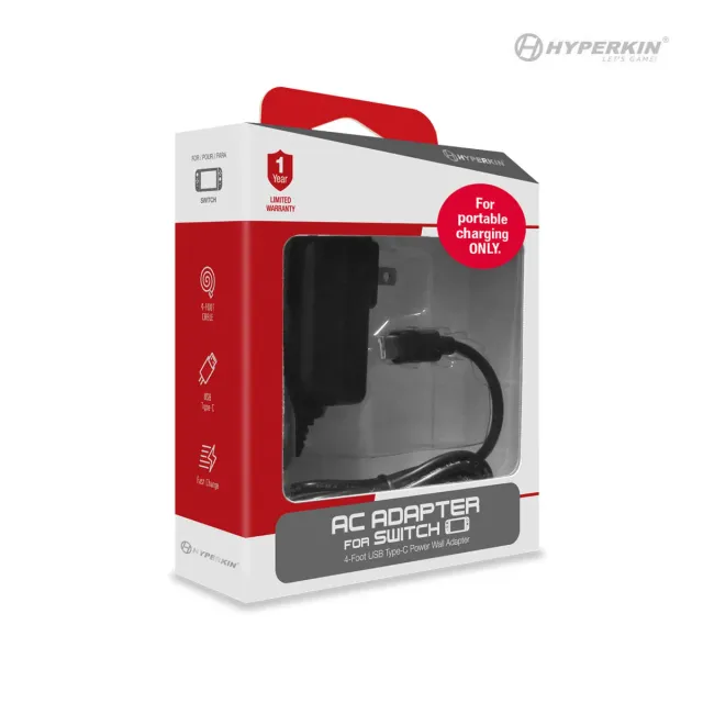 Hyperkin AC adapter oplader Nintendo Switch USB-C 2.4A