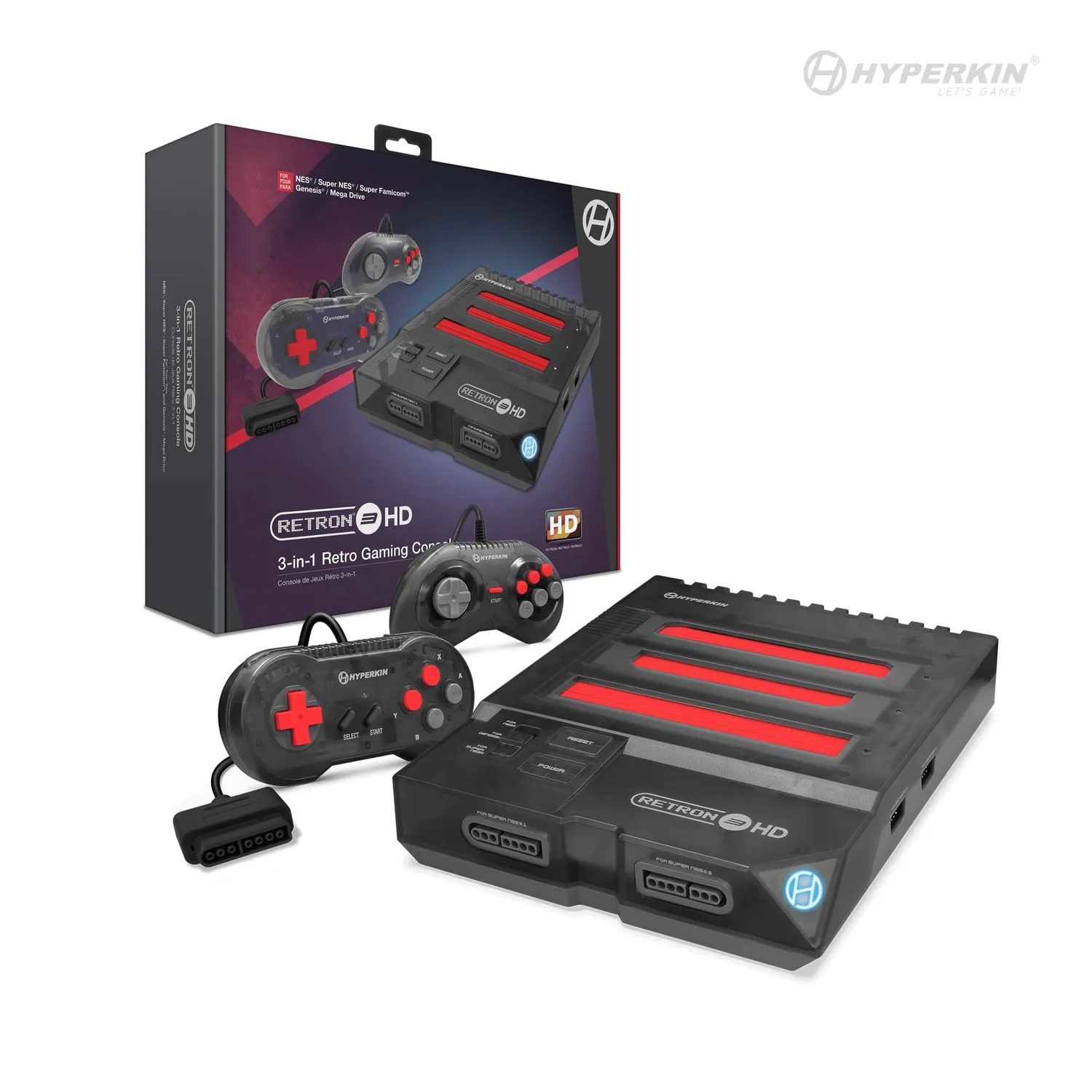 Hyperkin RetroN 3 HD console Space Black 3-in-1 720p